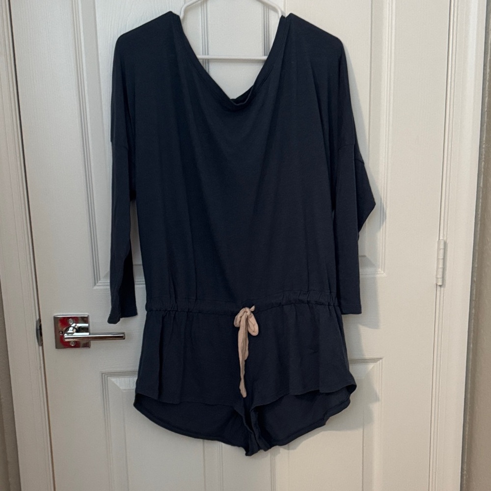 Eberjey Charcoal Long Sleeve Top